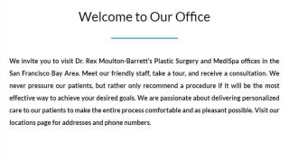 cosmetic surgeon antioch Rex Moulton-Barrett, MD Plastic Surgery & MediSpa