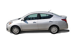 Compact Versa (or similar) $52.00/day plus taxes and fees