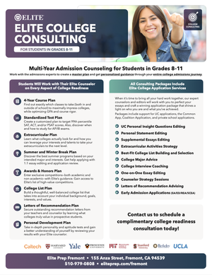 Elite College Consulting • Grades 8-11 (PDF)