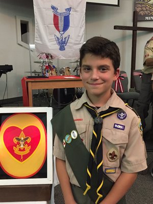 12 year old Boy Scout melts our heart