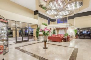 Ramada Plaza by Wyndham Garden Grove/Anaheim South hotel lobby in Garden Grove, California