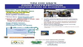 Tzu Chi Food Distribution May 27