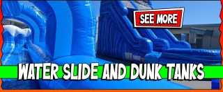 Water Slide And Dunk Tanks for rent