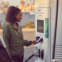 electric vehicle charging station inglewood Electrify America Charging Station Bank of America