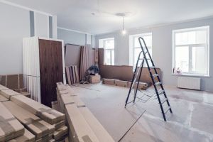 Bathroom Remodeling — Interior of Apartment During Construction in Riverside, CA