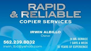 copier repair service long beach Rapid & Reliable Copier Service