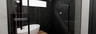 Interior Design: 3D Rendering of Master Bathroom