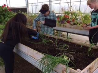 Students in the Green House