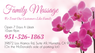 sports massage therapist murrieta Family Massage