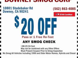 smog inspection station norwalk Downey Smog Check