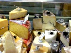 A wide ranging selection of cheeses with an expert staff to help.