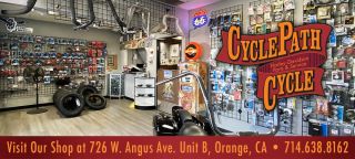 motorcycle parts store orange Cyclepath Cycle