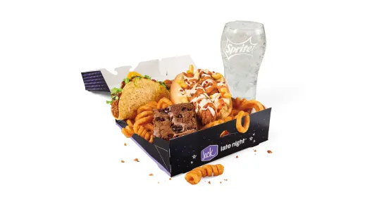 fast food restaurant orange Jack in the Box