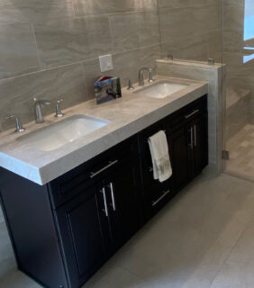 bathroom countertop, bathroom vanity, bathroom quartzite countertops