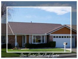 Roofing Repair — Stone Coated Steel Roof System Residential House in Thousand Oaks, CA