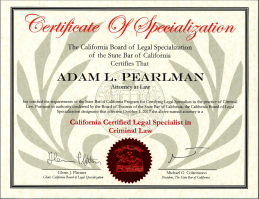 The California Board of Legal Specialization Certificate