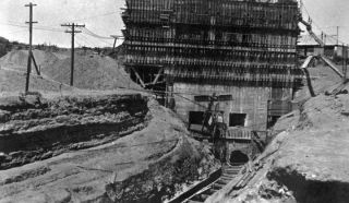 (ca. 1915)* - Power Plant No. 1 under construction.