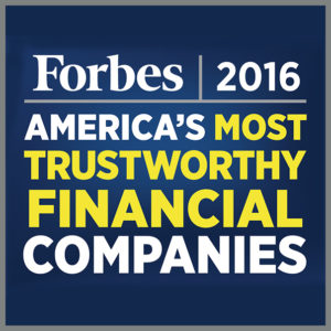 Forbes most trusted financial companies seal