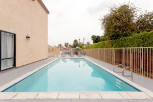 Pool at the Howard Johnson by Wyndham Pico Rivera Hotel & Suites in Pico Rivera, California