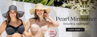 Pearl Seamless Minimizer Bra - Black