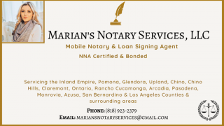 notaries association pomona Marian's Notary Services, LLC