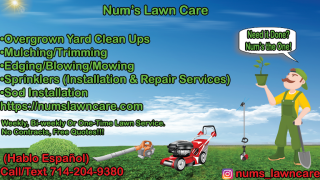 lawn care service pomona Num's Lawn Care