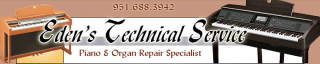 piano repair service riverside Eden's Technical Services