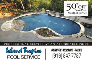 pool cleaning service roseville Island Tropics Pool Services