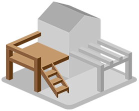 wooden porches sacramento 3D Benchmark Builders Inc