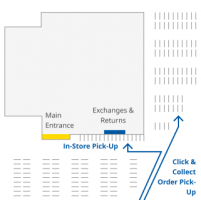 Map to IKEA West Sacramento Click & Collect pick-up location