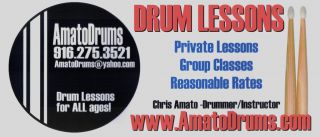 drum lessons sacramento AmatoDrums -Lessons for All!