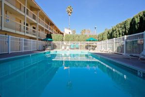 Pool at the Super 8 by Wyndham San Bernardino in San Bernardino, California