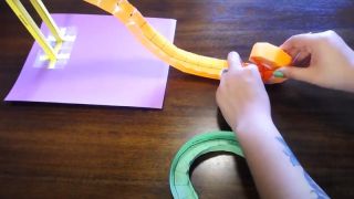 Construction Paper Marble Roller Coaster