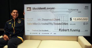 Won a $12,650,000 Settlement in a Truck vs Car Accident