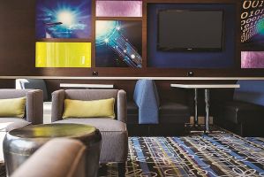 La Quinta Inn & Suites by Wyndham San Jose Airport hotel lobby in San Jose, California
