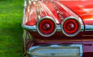 Taillight of Vintage Automobile