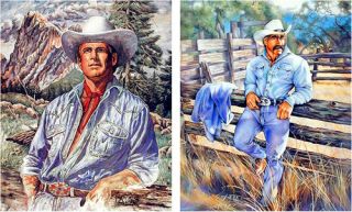  Wall Decor - Western Mexican Cowboy Old West 16x20 Two Set Art Print Poster