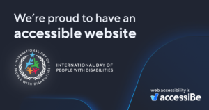 We are proud to have an Accessible Website