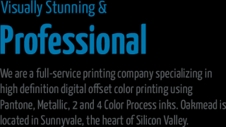 print shop sunnyvale Oakmead Printing Inc.