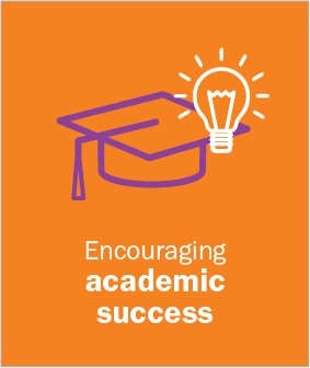 encouraging academic success icon