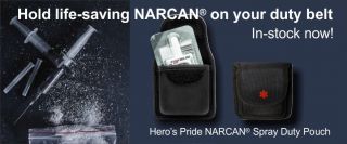 Ballistic Nylon Pouch for Narcan Spray Applicator