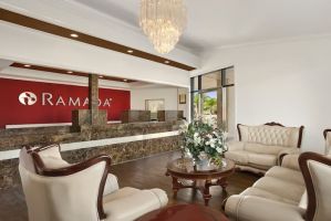 Ramada by Wyndham Torrance hotel lobby in Torrance, California