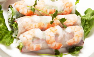 Fresh Spring Rolls (3) Freshly make spring rolls with vegetables, shrimp, dip in elegant, creamy sauce. $7.85 YUM