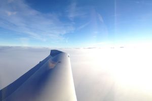 Picture: Flying IFR, setting up for final approach in the Diamond DA40