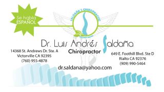 chiropractor victorville Saldana's Chiropractic & Wellness Center