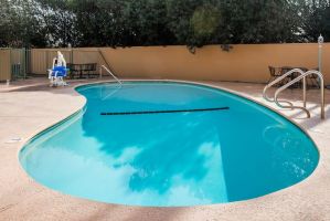 Pool at the Super 8 by Wyndham Visalia in Visalia, California