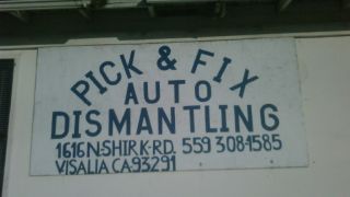 salvage dealer visalia Pick & Fix Auto Dismantling