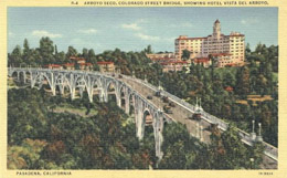 Colorado Street Bridge historic postcard